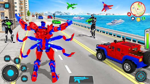 Spider Robot Car Transform War apkpoly screenshots 6