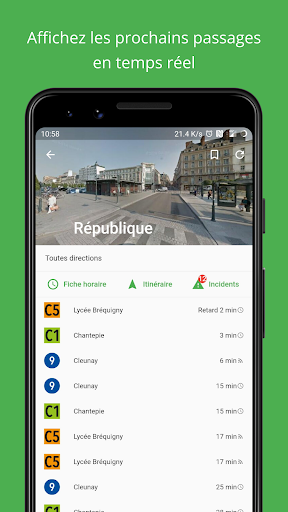 Android application BreizhStar - Transports Rennes screenshort