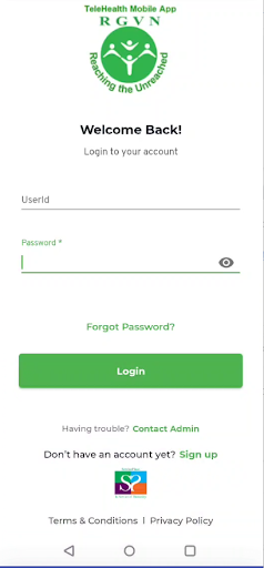 Android application Telehealth By RGVN screenshort