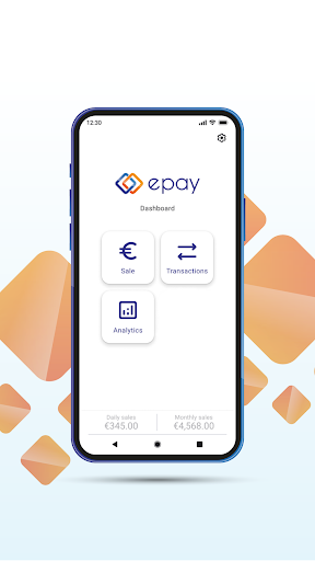 Android application epay SoftPOS screenshort