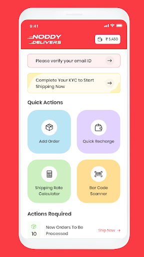 Android application Noddy Delivers screenshort