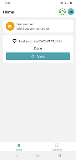 Android application BeaconTech screenshort