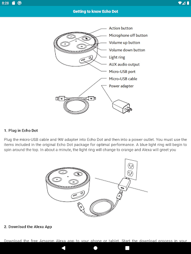 User guide for Echo Dot