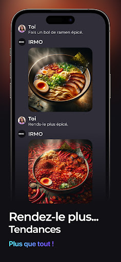 Aperçu de l'application