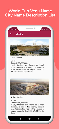 Football World Cup Info Screen 3
