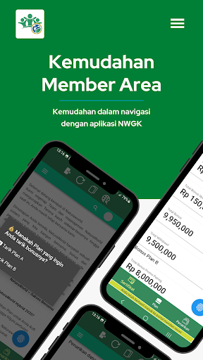 Android application Member Area NWGK screenshort
