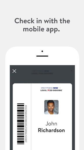 Screenshot of Erie Fitness Now and Level Red