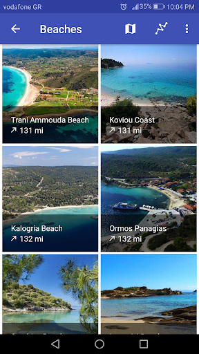 Sithonia Smart Travel Guide Screen 2