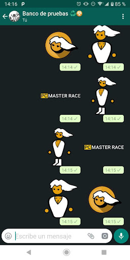 Android application PC Master Race Sticker Pack screenshort