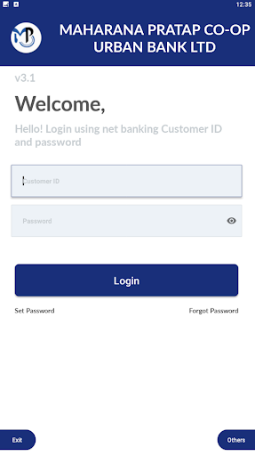Android application Maharna Pratap Mobile Banking screenshort