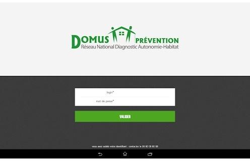Android application Domus Prévention screenshort