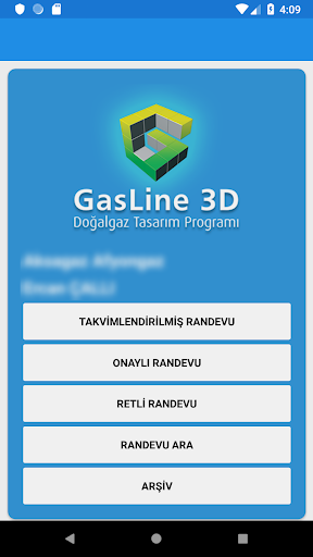 Gasline Mobil Randevu Screen 2