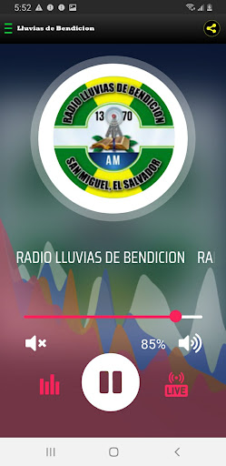 Android application Radio Lluvias de Bendicion screenshort