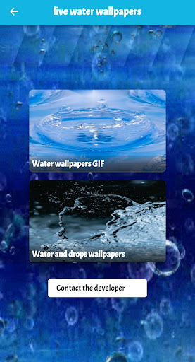 Android application live water wallpapers screenshort