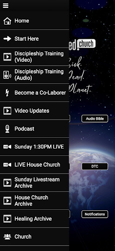 Android application Transfigured Church screenshort