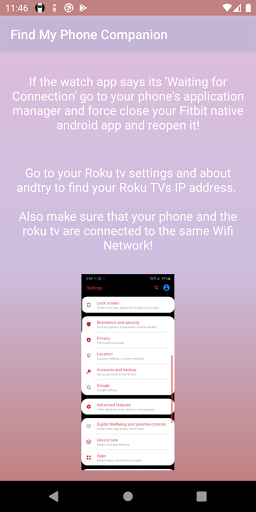 Find My Phone Companion