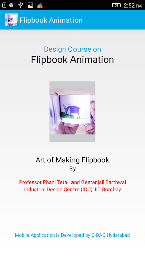 Android application Flipbook Animation screenshort