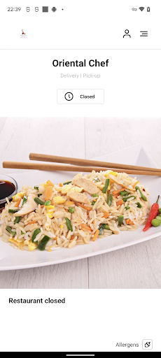 Android application Oriental Chef screenshort