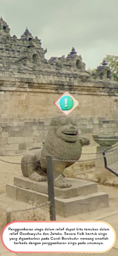 Android application Borobudur Guide AR screenshort