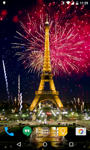 Fireworks in Paris Wallpaper Screen 3
