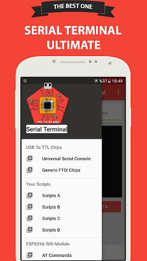Android application USB Serial Terminal Ultimate screenshort