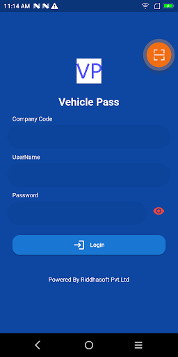 Android application Vehicle Pass screenshort