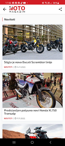 Android application Moto Magazin - Moto Vesti screenshort