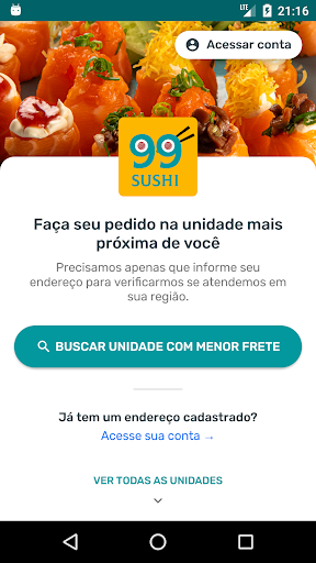 Android application 99 Sushi screenshort