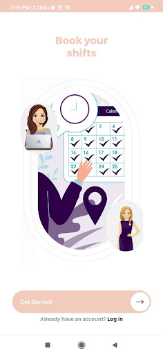Android application Verovian Nurse and HCA Jobs screenshort