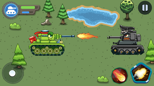 Tank battle: Tanks War 2D  screenshots 1