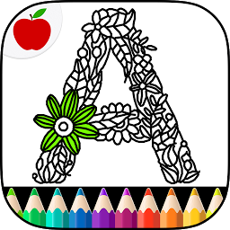 Icon image Adult Coloring Books: Alphabet