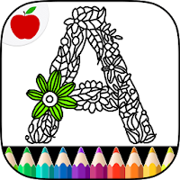 Adult Coloring Books: Alphabet