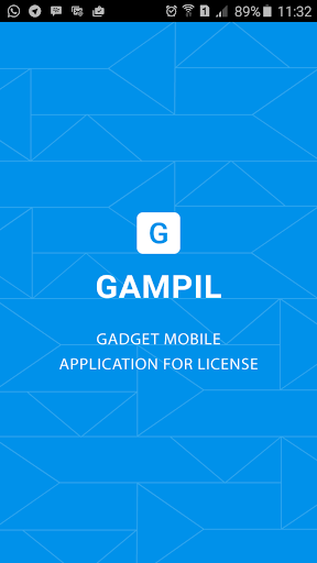 Android application Gampil for DPMPTSP Officer screenshort