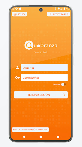 Android application Quobranza screenshort