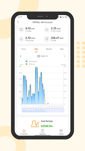 Android application Sunways Portal screenshort