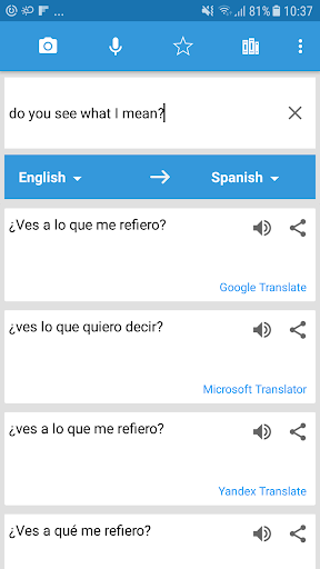 Translate Box - multiple translators in one app  screenshots 1