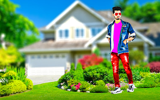 Android application Garden house photo editor screenshort