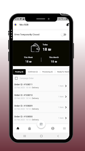 Android application Mov B2B screenshort