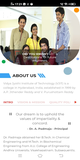 Android application VJIT screenshort