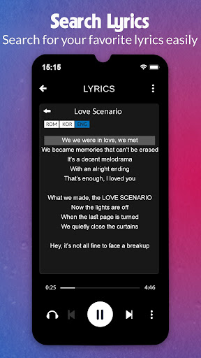 Android application IKON Lyrics screenshort