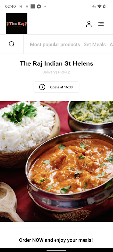 Android application The Raj Indian St Helens screenshort