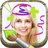 Write and draw in photos icon