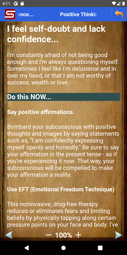 Positive Thinking PRO Screen 3