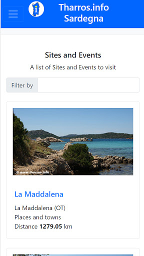 Tharros.info Sardegna Screenshot 1 - AppWisp.com
