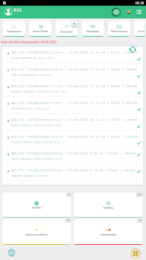 Android application Geraleite - S2B Vendas screenshort