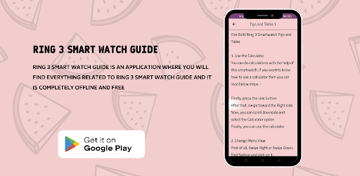 Ring 3 Smart Watch Guide
