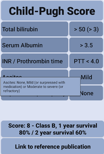 Child-Pugh Score Screen 3