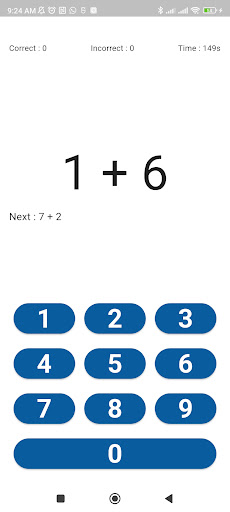 Kraepelin Test Screen 2