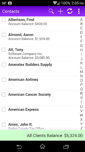 Android application Chaos Billing (old version) screenshort
