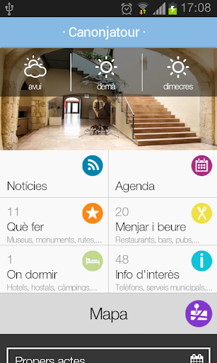 Android application La Canonja screenshort